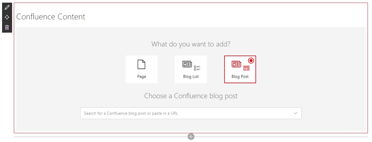 Confluence content options