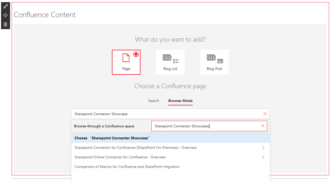Browse Confluence pages